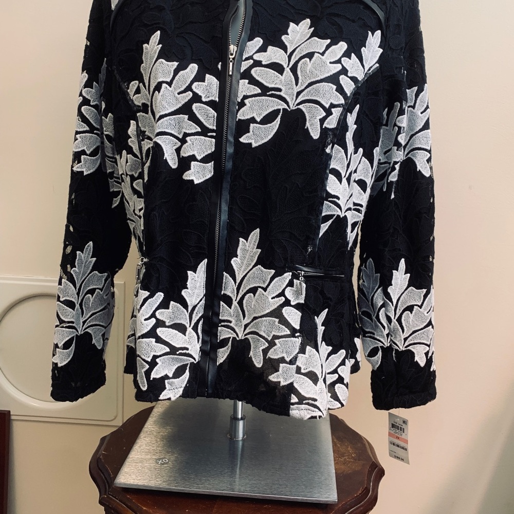 Sheer peplum jacket